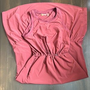 Zella Women's Tank Top Athletic Dress in Rich Maroon